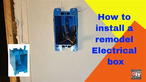 how are electrical boxes attached|installing a remodel electrical box.